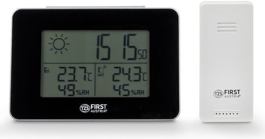 First Austria FA-2461-6-BA Wireless Digital Weather Station Black