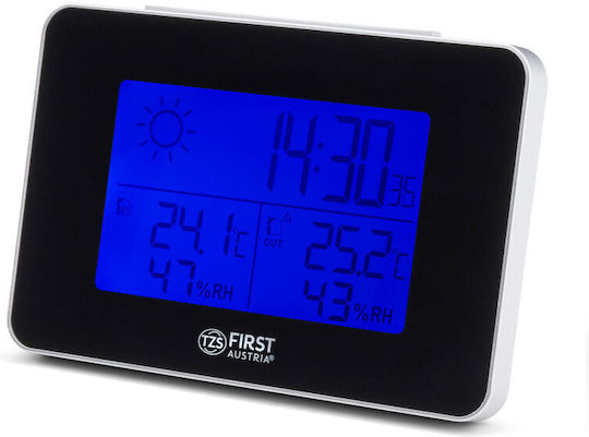 First Austria FA-2461-6-BA Wireless Digital Weather Station Black