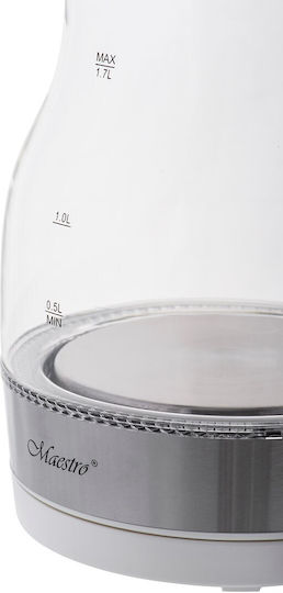 Maestro MR061 Електрическа Кана 1.7л 2000W Бяла