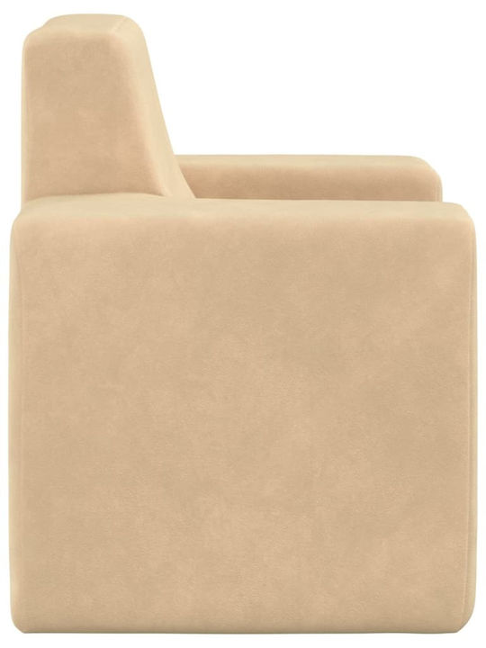 Sessel mit Armlehnen Beige 52x39x50cm 1Stück