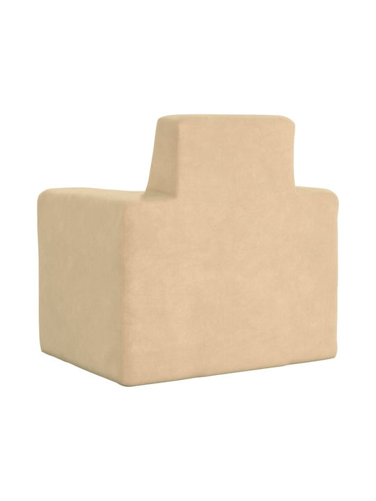 Sessel mit Armlehnen Beige 52x39x50cm 1Stück