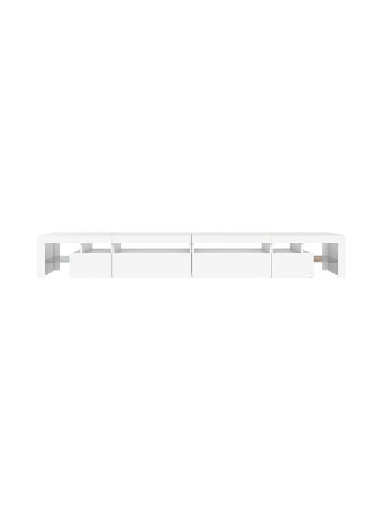 TV-Ständer mit LED-Beleuchtung Weiß M290xT36.5xH40cm