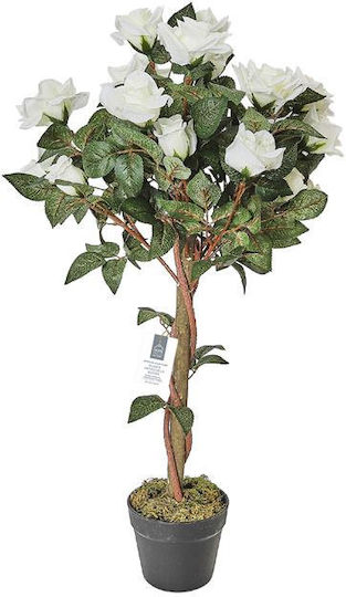Künstliche Pflanze im Topf Rose Grün 90cm The Home Deco Factory