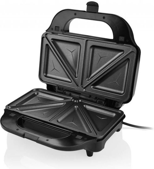 ETA Sorento Plus 5151 90000 Sandwich Maker with Removable Plates for for 2 Sandwiches Sandwiches 900W Black