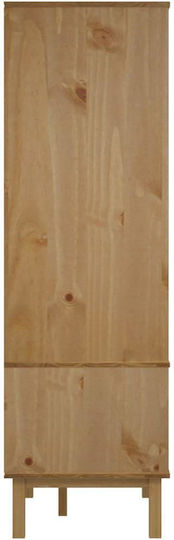 Ușă dublă Dulap de Haine Brown / White 76.5x53x172cm