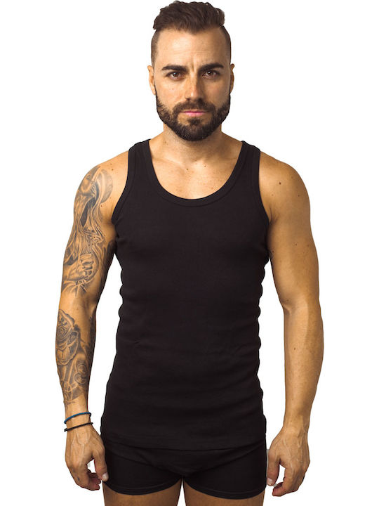 Men's Undershirt Sleeveless in Black Color