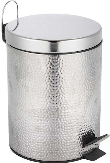 Marva 575042 Inox Bathroom Basket 5lt Silver