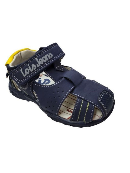 Lois Shoe sock blue leather for boy