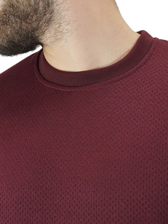 Everbest Herren Baumwoll-Sweatshirt Bordeaux (211-113) (65% Baumwolle, 35% Polyester)