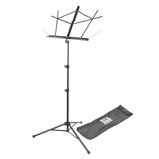 On Stage SM7222BB Stand Music Height 50-132cm Black with Carrying Bag 13037