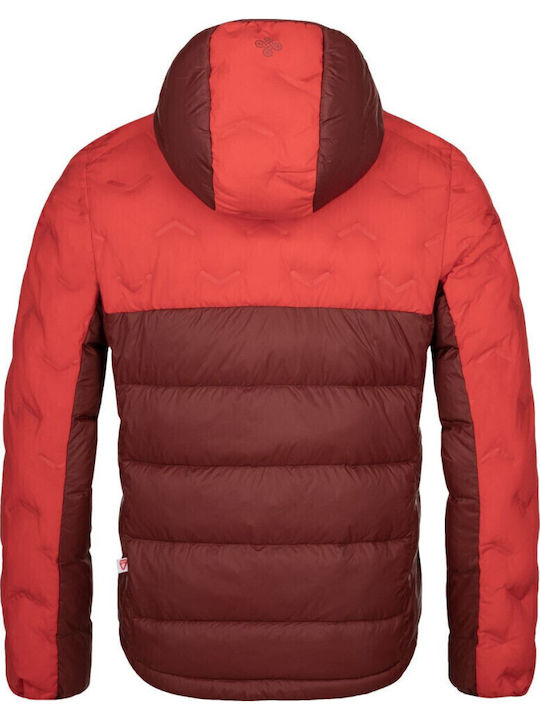 Tevery Geci Barbat Puffer Culoare Full Face Roșu