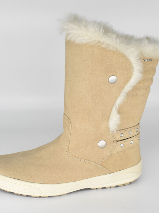 Geox Anatomic Women's Boots with Fur Yellow