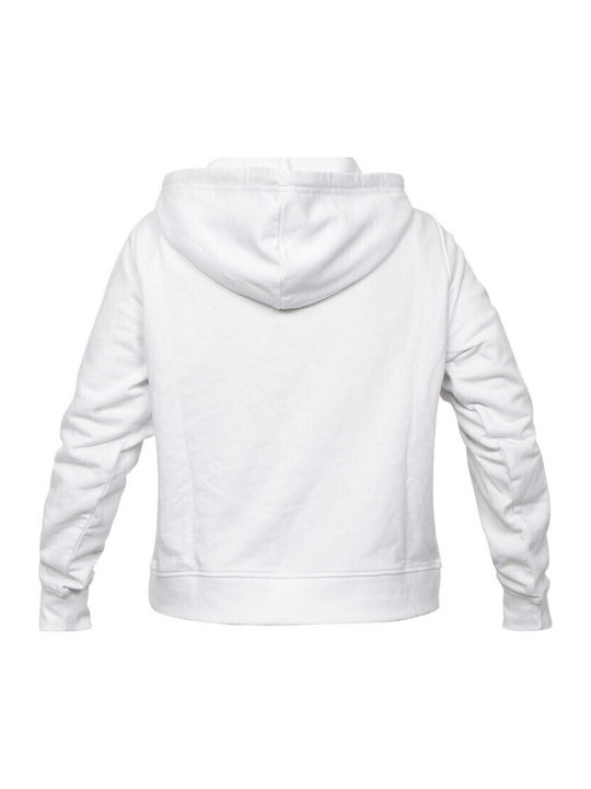 Дамски Суитшърт Худи Бял