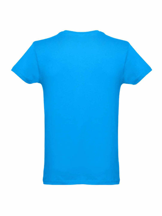 THClothes Ανδρικό Διαφημιστικό T-shirt Κοντομάνικο σε Τιρκουάζ Χρώμα THClothes Ανδρικό Διαφημιστικό T-shirt Κοντομάνικο σε Τιρκουάζ Χρώμα