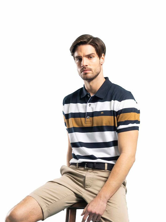 Makis Tselios Fashion Ανδρικό T-shirt Polo Πολύχρωμο