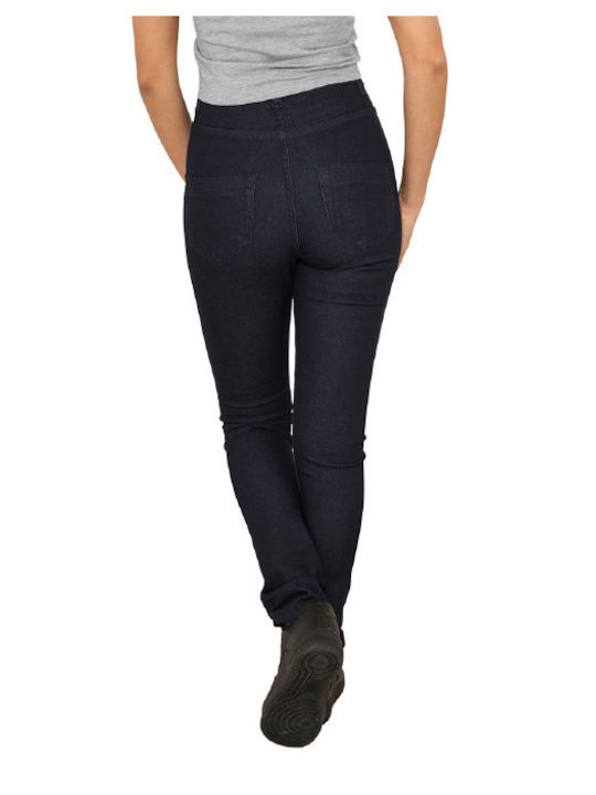 Urban Classics High Waist Women's Jean Trousers in Skinny Fit Black