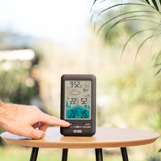First Austria FA-2461-7 Wireless Digital Weather Station Wall Mounted Black