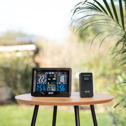 First Austria FA-2461-8 Wireless Digital Weather Station Wall Mounted Black