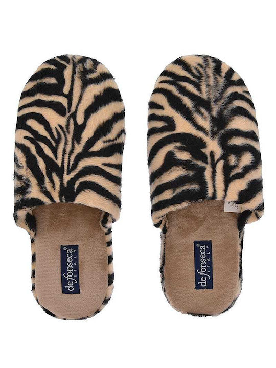 De Fonseca Roma Top Women's Slipper In Brown Colour