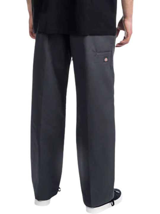 Double Knee Trousers in Loose Fit Charcoal Grey