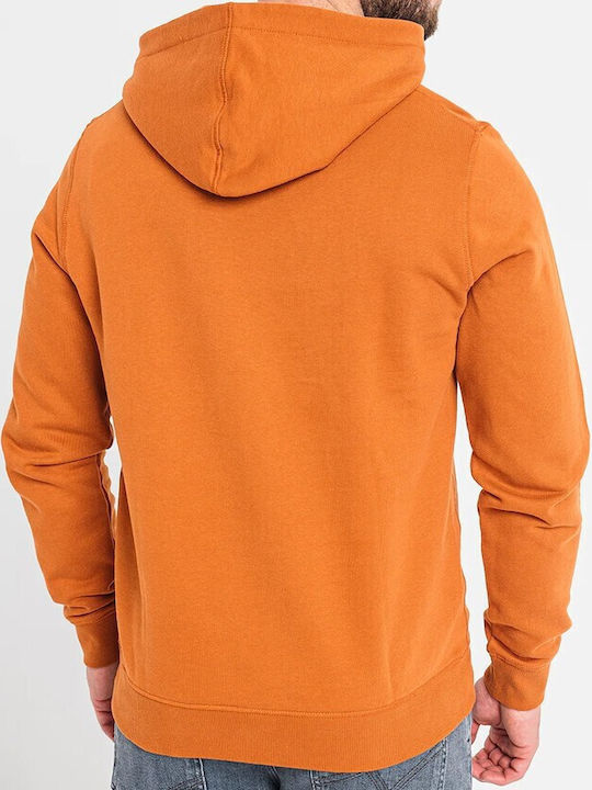 S.Oliver Men's Sweatshirt with Hood Orange