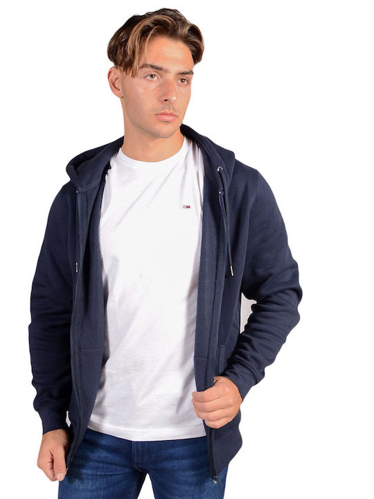 Rebase Men's Sweatshirt Jacket with Hood Navy Blue