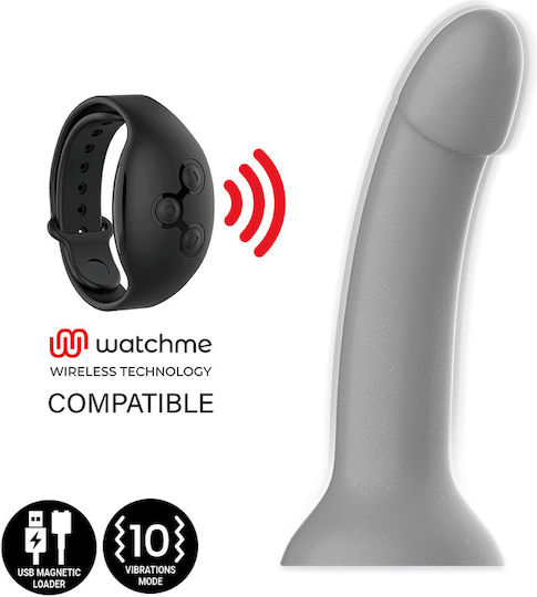 Mythology Rune Majestic Vibrator G-Spot with Remote Control 15.5cm Grey