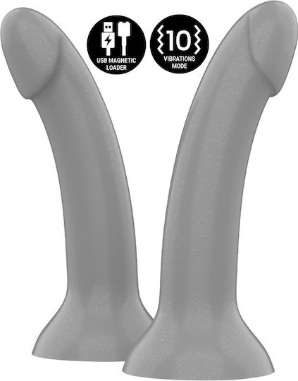 Mythology Rune Majestic Vibrator G-Spot with Remote Control 15.5cm Grey