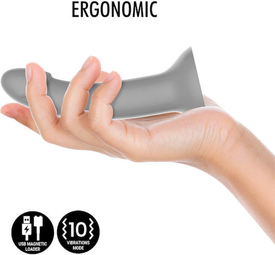 Mythology Rune Majestic Vibrator G-Spot with Remote Control 15.5cm Grey