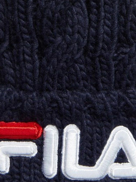 Pom Pom Beanie Ανδρικός Σκούφος Πλεκτός σε Navy Μπλε χρώμα