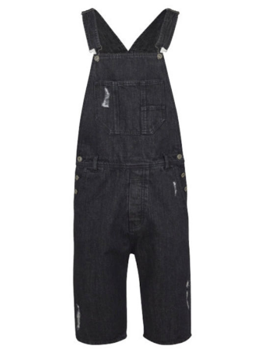 Dungaree Ανδρική Βερμούδα Τζιν Μαύρη