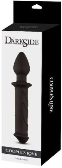 Toyz4lovers DarkSide Couples Love Ρεαλιστικό Dildo Μαύρο 22.5cm