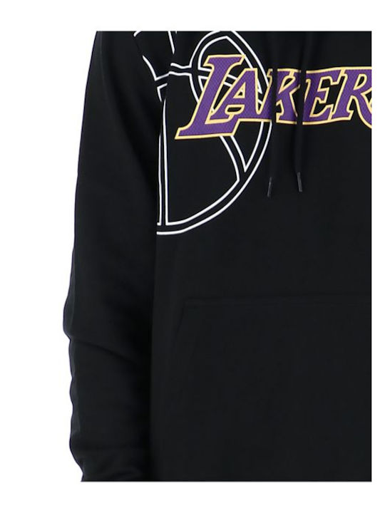 NBA Los Angeles Lakers Φούτερ με Κουκούλα Μαύρο