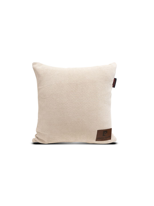 Pierre Cardin Διακοσμητική Μαξιλαροθήκη Antipilling Polar Εκρού 45x45εκ.