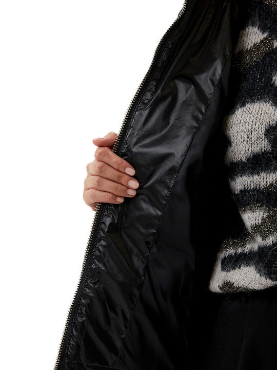 Hero Scurtă Jachetă de femei Puffer Negru