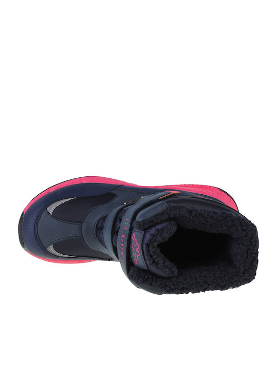 Cekis Tex Kids Snow Boots with Velcro Navy Blue