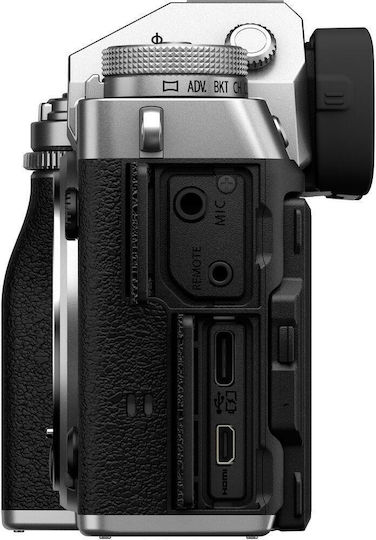 Fujifilm X-T5 Spiegellose Kamera Gehäuse Silber