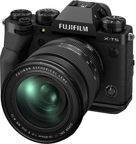 Fujifilm X-T5 Spiegellose Kamera Kit (XF 16-80mm F4 R OIS WR) Schwarz