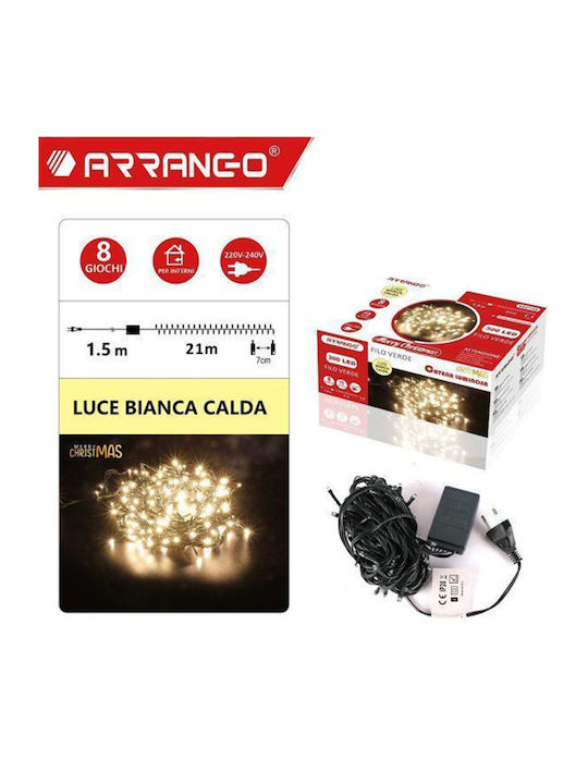 Christmas LED Light Warm White 22.5m Arrango