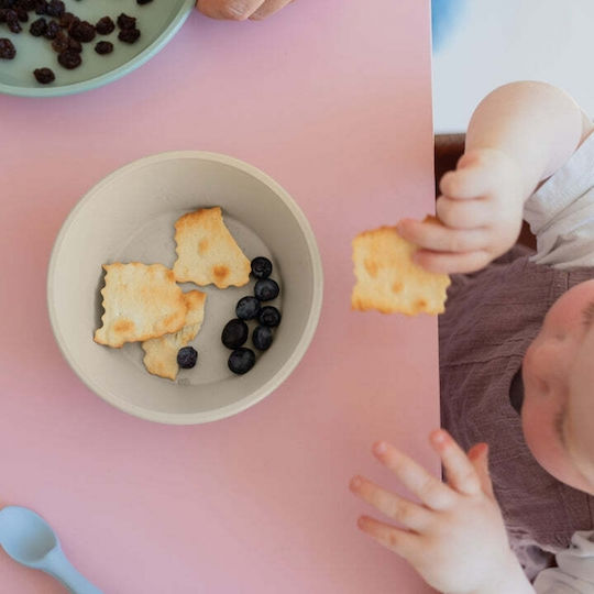 Bibs Σετ Φαγητού από Σιλικόνη Πράσινο 2τμχ για 6+ μηνών