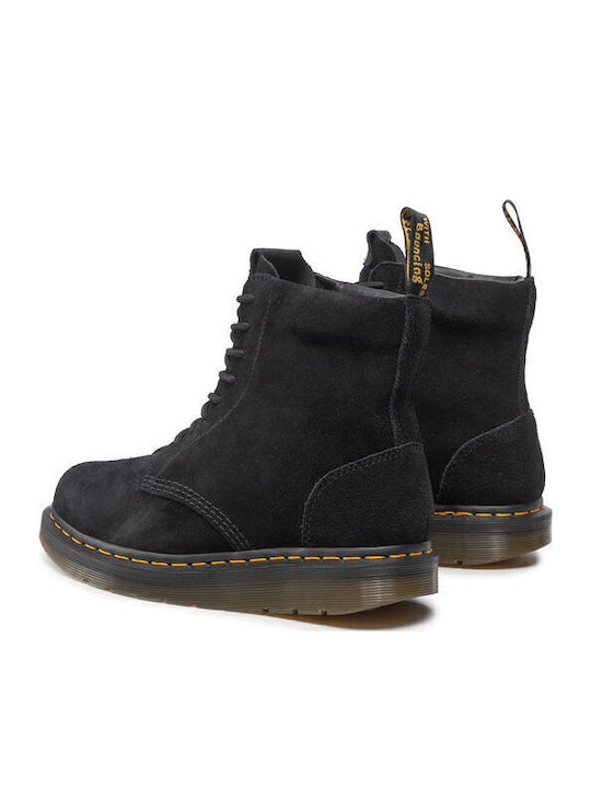 Berman Suede Μαύρα Ανδρικά Μποτάκια