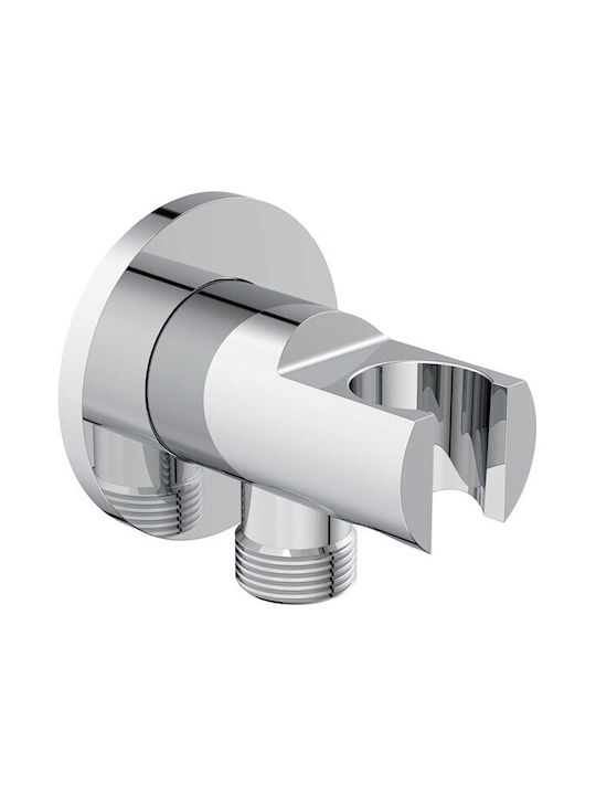 Ideal Standard Ceraline Set Built-in Mixer, Hand Shower & Shower Head Set for Shower 2 Exits Silver