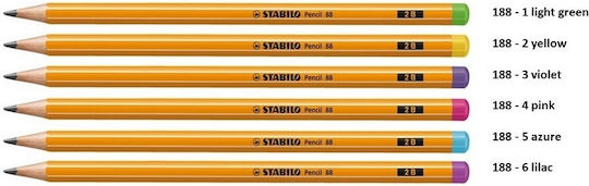 Stabilo 88-6 Μολύβι 2B Πορτοκαλί