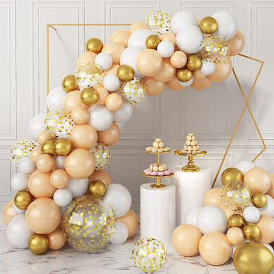 Ebest Balloon Set Balloon Garland - Birthday Decorative - Party Apricot White 111 pcs