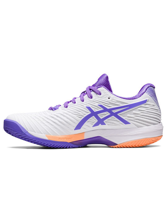 ASICS Solution Speed FF 2.0 Men's Tennis Shoes for Clay Courts Clay White / Lilac