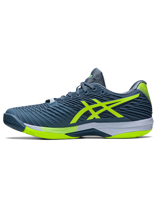 ASICS Solution Speed FF 2.0 Men's Tennis Shoes for Clay Courts Blue Harmony / Lime