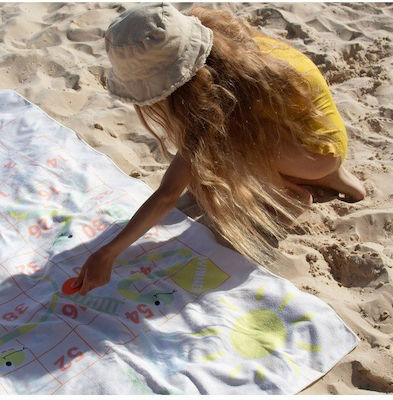 Sunnylife Games Surfing Dino Kids Beach Towel Pink 160x90cm S1IGAMSU