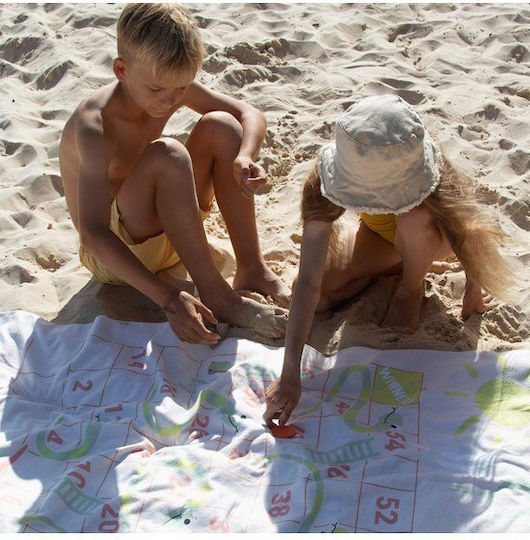 Sunnylife Games Surfing Dino Kids Beach Towel Pink 160x90cm