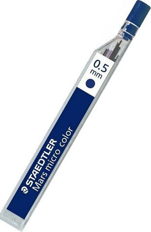 Staedtler 12 Mine Creion Mecanic Mars Micro Carbon Grosime 0.5mm Albastru