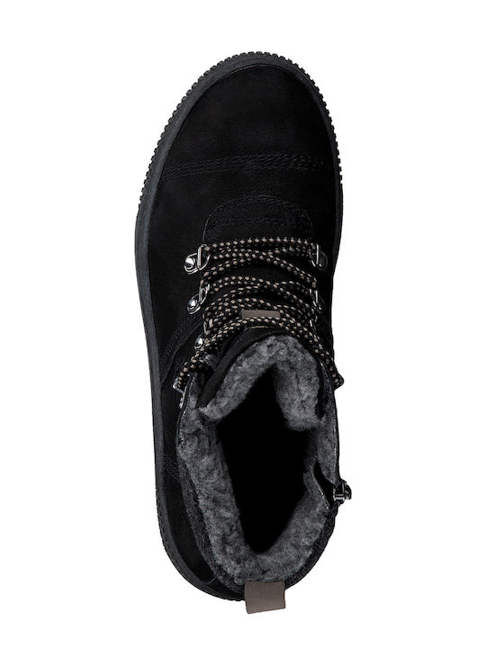 Comfort Waterproof Leather Women's Ankle Boots Black